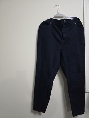 Dark Navy Wash Straight Leg Jeans